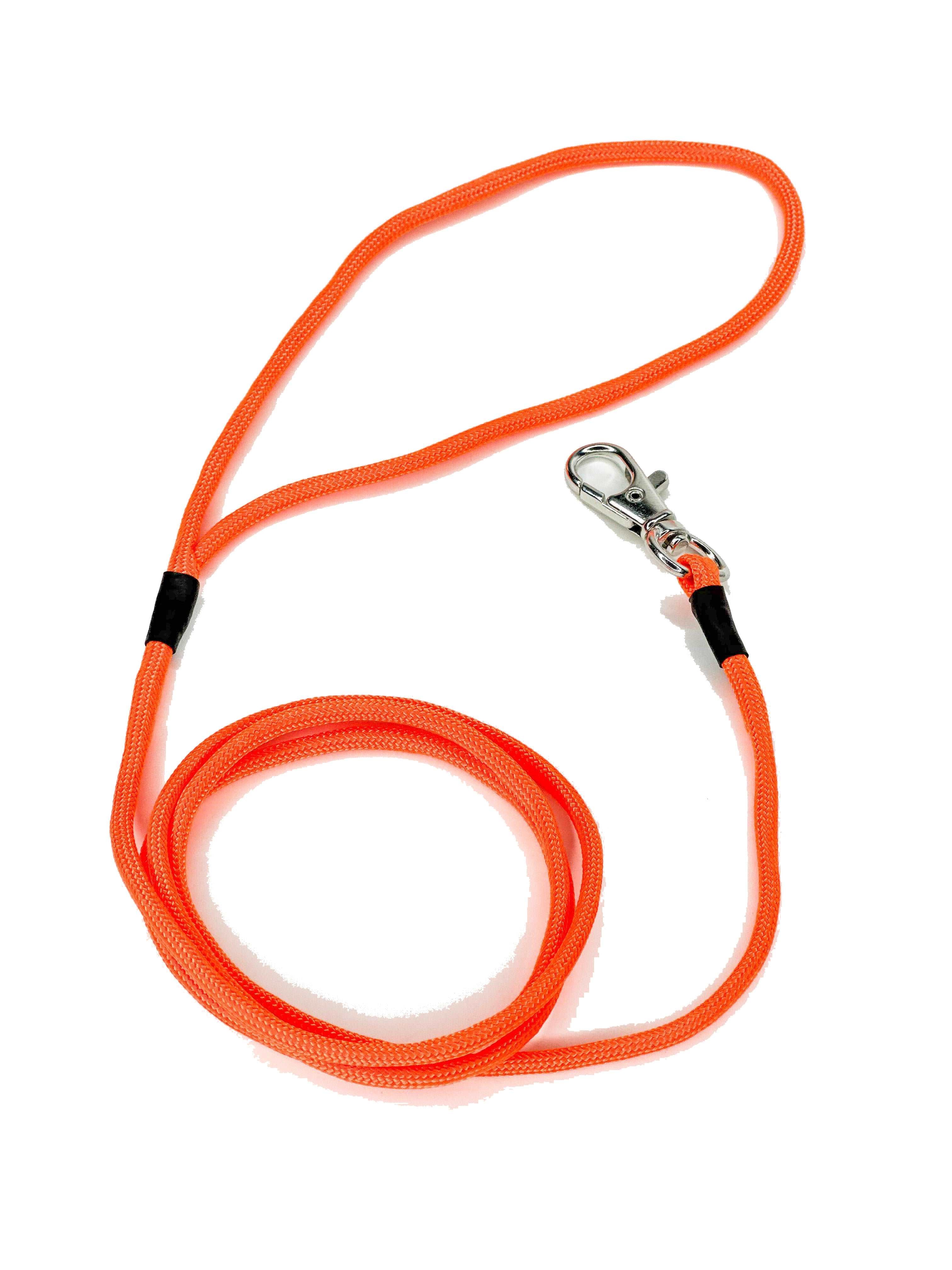 Orange Snap Lead 1/16 - Ideal for Small/Medium Dogs