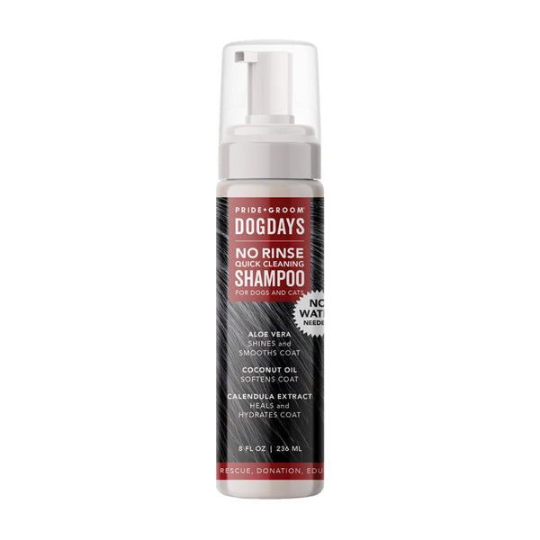 DOGDAYS Waterless Foaming Shampoo for Dogs & Cats -—No-Rinse, Odor-Eliminating Cleanser