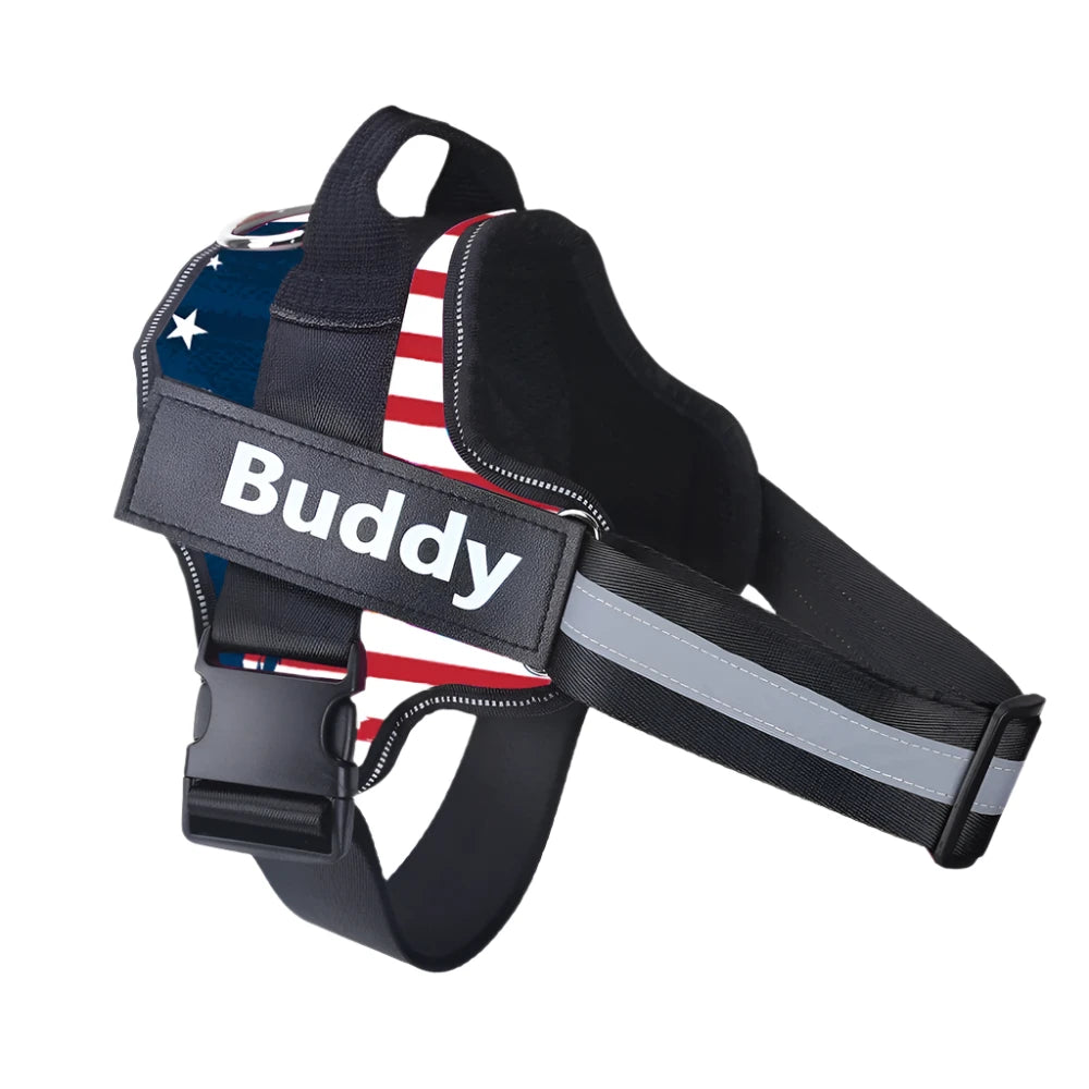 Personalized No Pull Dog Harness American