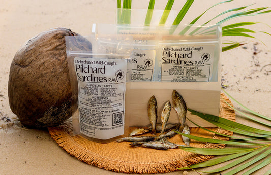 Raw Instincts - Dehydrated Wild Caught Pilchard Sardines for Cats & Dogs 100% Single Ingredient 2 oz