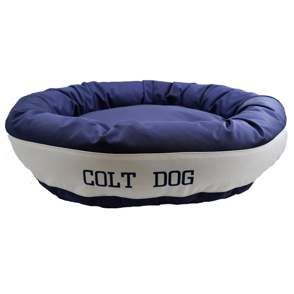 American Dog - Dog Bed Round Bolster Armor Football