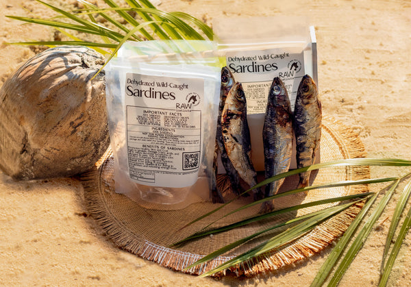 Raw Instincts - Dehydrated Wild-Caught Sardines for Cats & Dogs — 100% Single Ingredient  Qty: 5 Fish