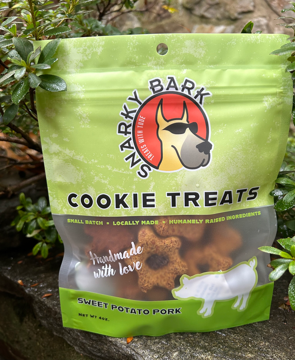Deer Valley Danes - Snarky Bark Sweet Potato Pork Cookie Treats