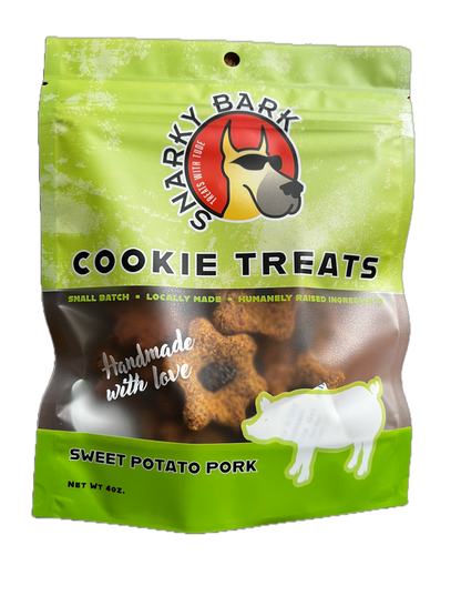 Deer Valley Danes - Snarky Bark Sweet Potato Pork Cookie Treats