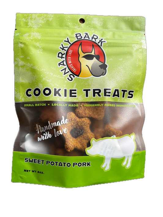 Deer Valley Danes - Snarky Bark Sweet Potato Pork Cookie Treats