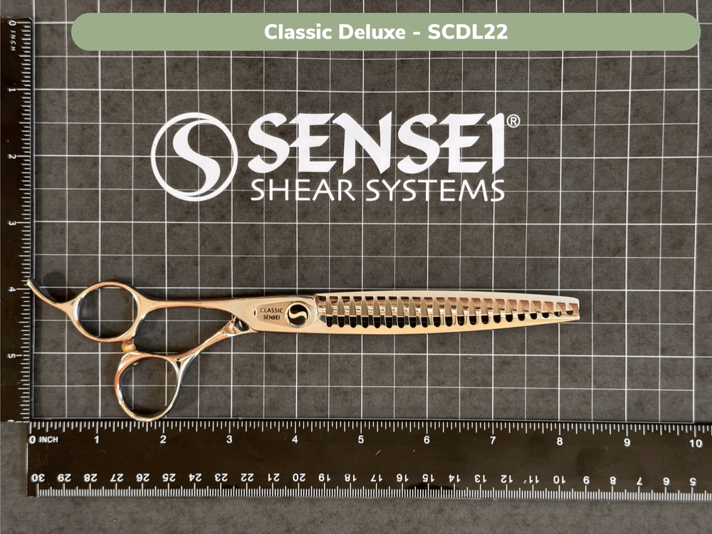 Sensei Shears - CLASSIC DELUXE 22 TOOTH SEAMLESS QUICK CUT™ TEXTURE SHEAR -LEFTY