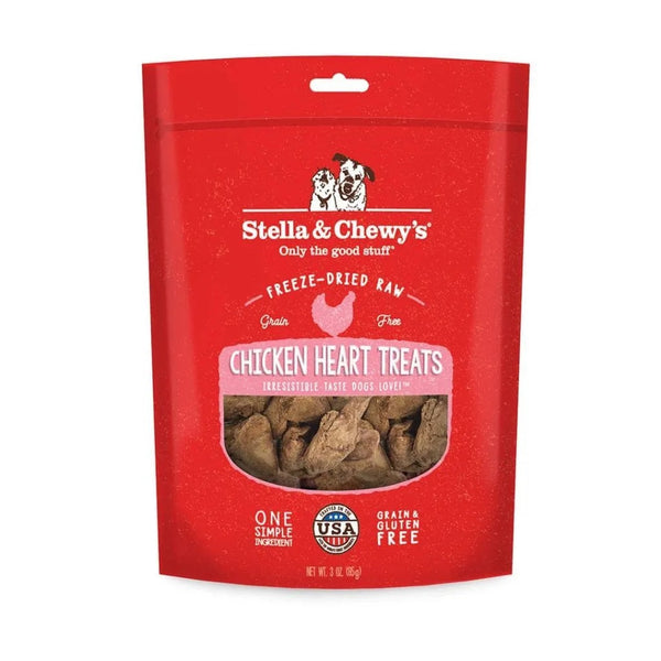 Stella & Chewy's Freeze Dried Chicken Hearts Dog Treats (3oz)