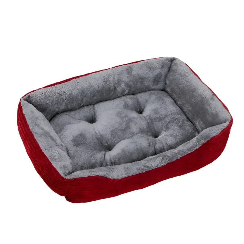 Waterproof Cozy Dog Bed - all breed red