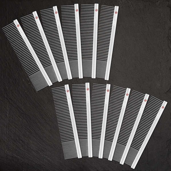 Sensei Shears - 12 Pack #4 7.5in Coarse-Fine Grooming Comb