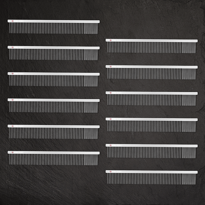 Sensei Shears - 12 PACK- #8 11.75 in Coarse-Fine Grooming Comb
