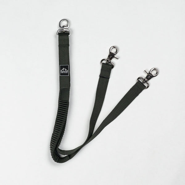 Alpha Pak - Teton Dark Gray Elastic Dog Leash Coupler