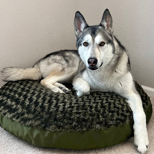 American Dog - Dog Bed Round Base Furvana™