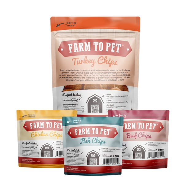 Farm To Pet - Puppy Packs 'n Snacks Dog Treat Starter Pack | Single-Ingredient Training Treats