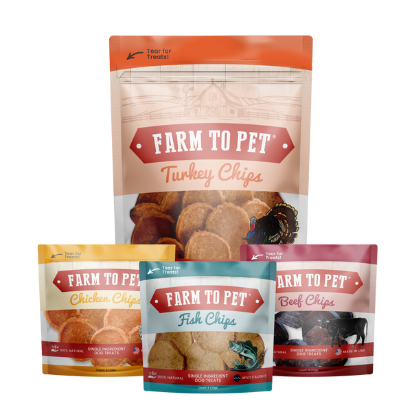 Farm To Pet - Puppy Packs 'n Snacks Dog Treat Starter Pack | Single-Ingredient Training Treats