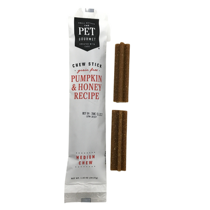 The Pet Gourmet - Pumpkin & Honey Chew Sticks