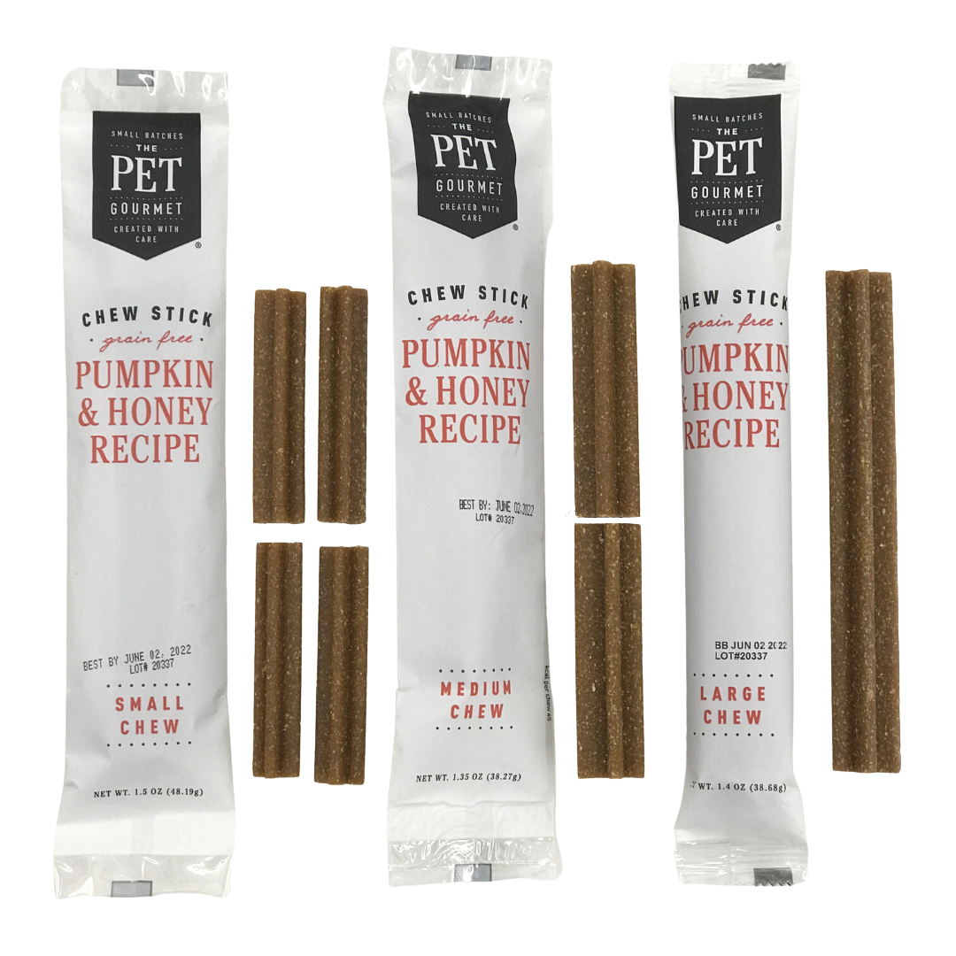 The Pet Gourmet - Pumpkin & Honey Chew Sticks