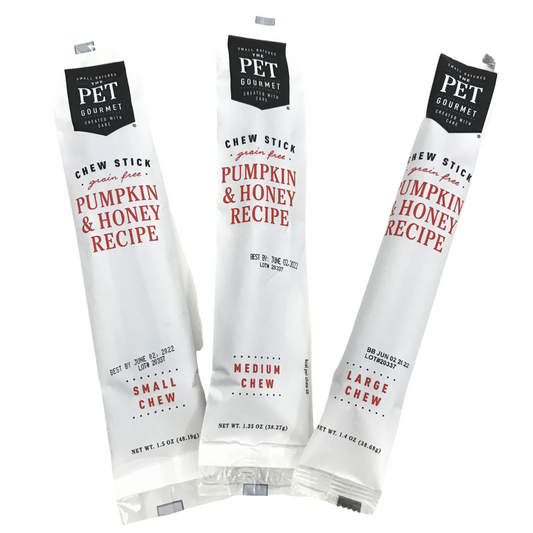 The Pet Gourmet - Pumpkin & Honey Chew Sticks