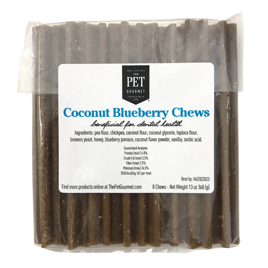 The Pet Gourmet - Coconut Blueberry Chew 8 Pack