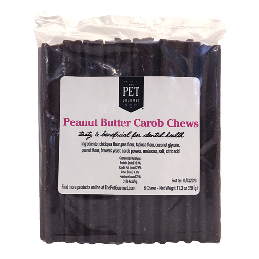 The Pet Gourmet - Peanut Butter Carob Chew 8 Pack