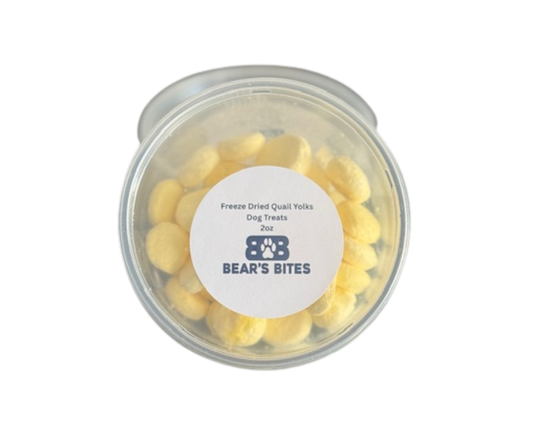 Bear's Bites Single Ingredient Freeze Dried Quail Egg Yolks