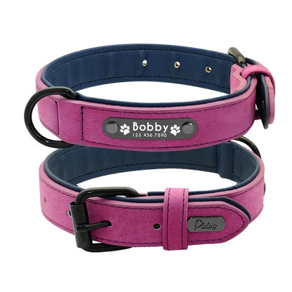 Personalised Dog Collar more pink view