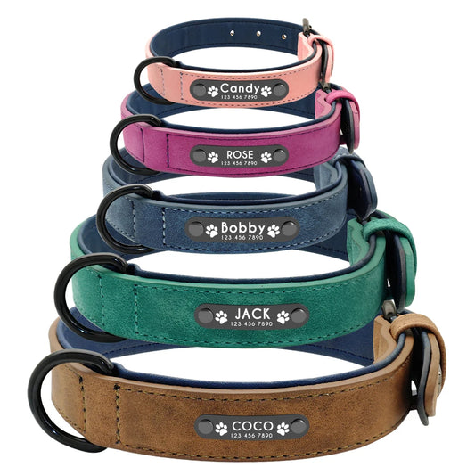 Personalised Dog Collar all colors