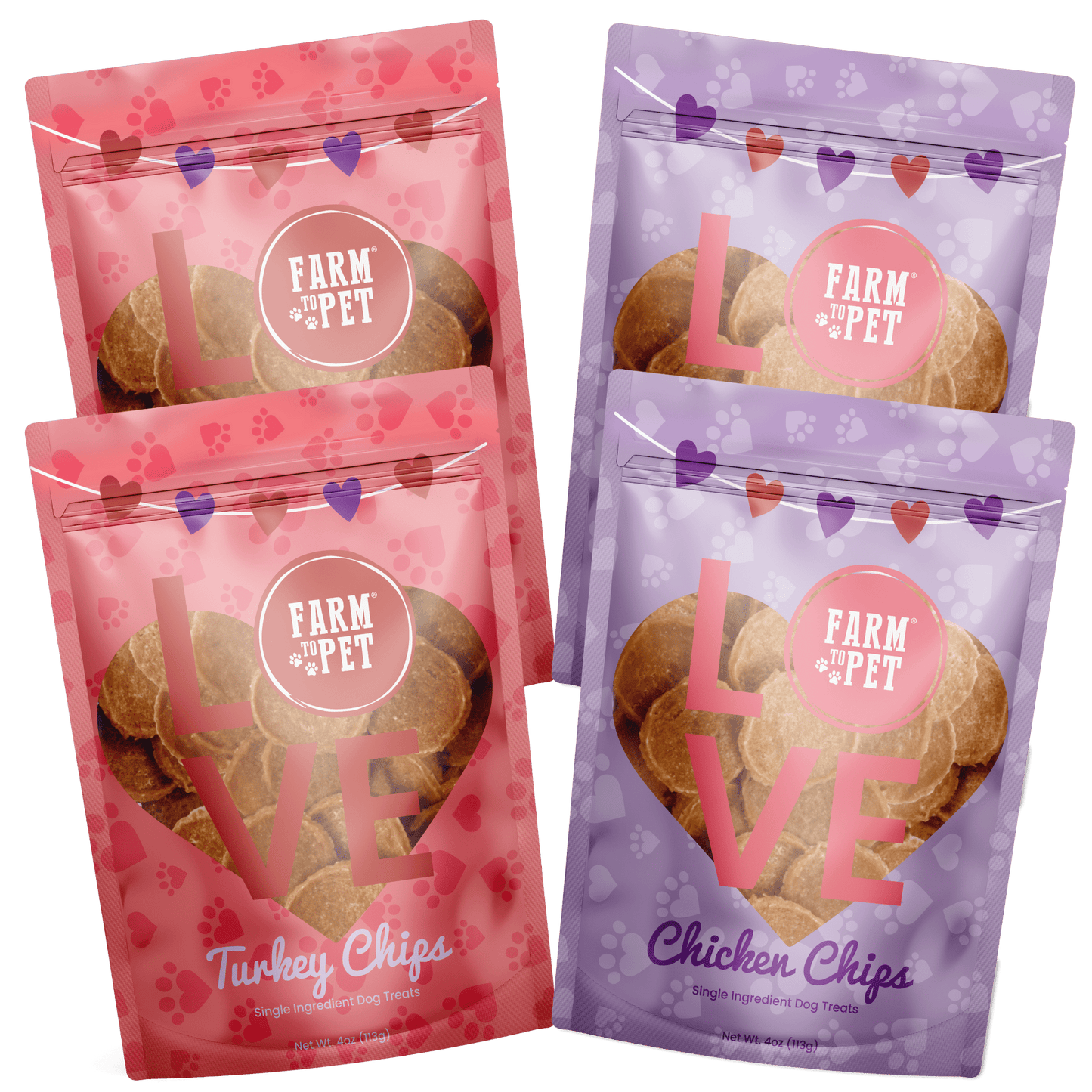 Farm To Pet - Puppy Love Dog Treat | Poultry Treat Variety Pack