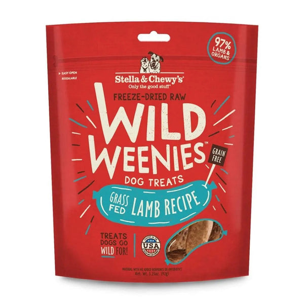 Stella & Chewy’s Freeze Dried Wild Weenies Lamb Dog Treats (3.25oz)