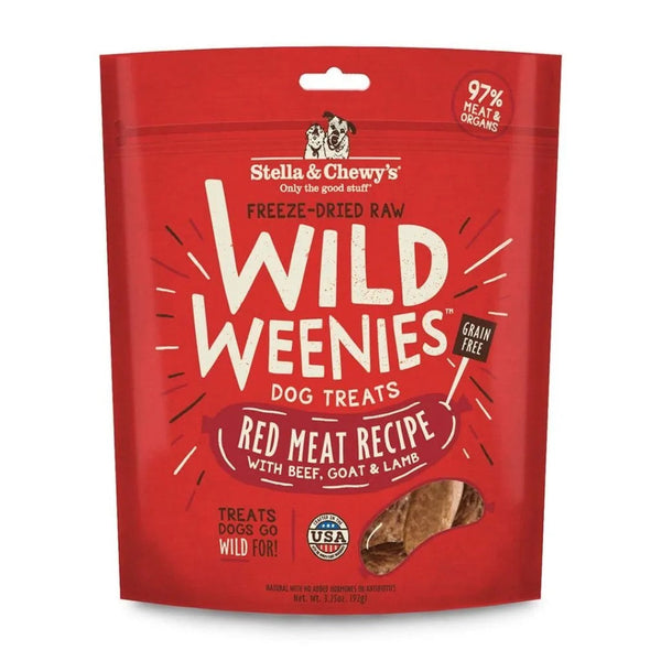 Stella & Chewy’s Freeze Dried Wild Weenies Red Meat Dog Treats (3.25oz)