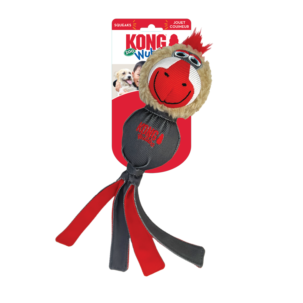 Kong Large Dog Wubba Zoo Mandrill