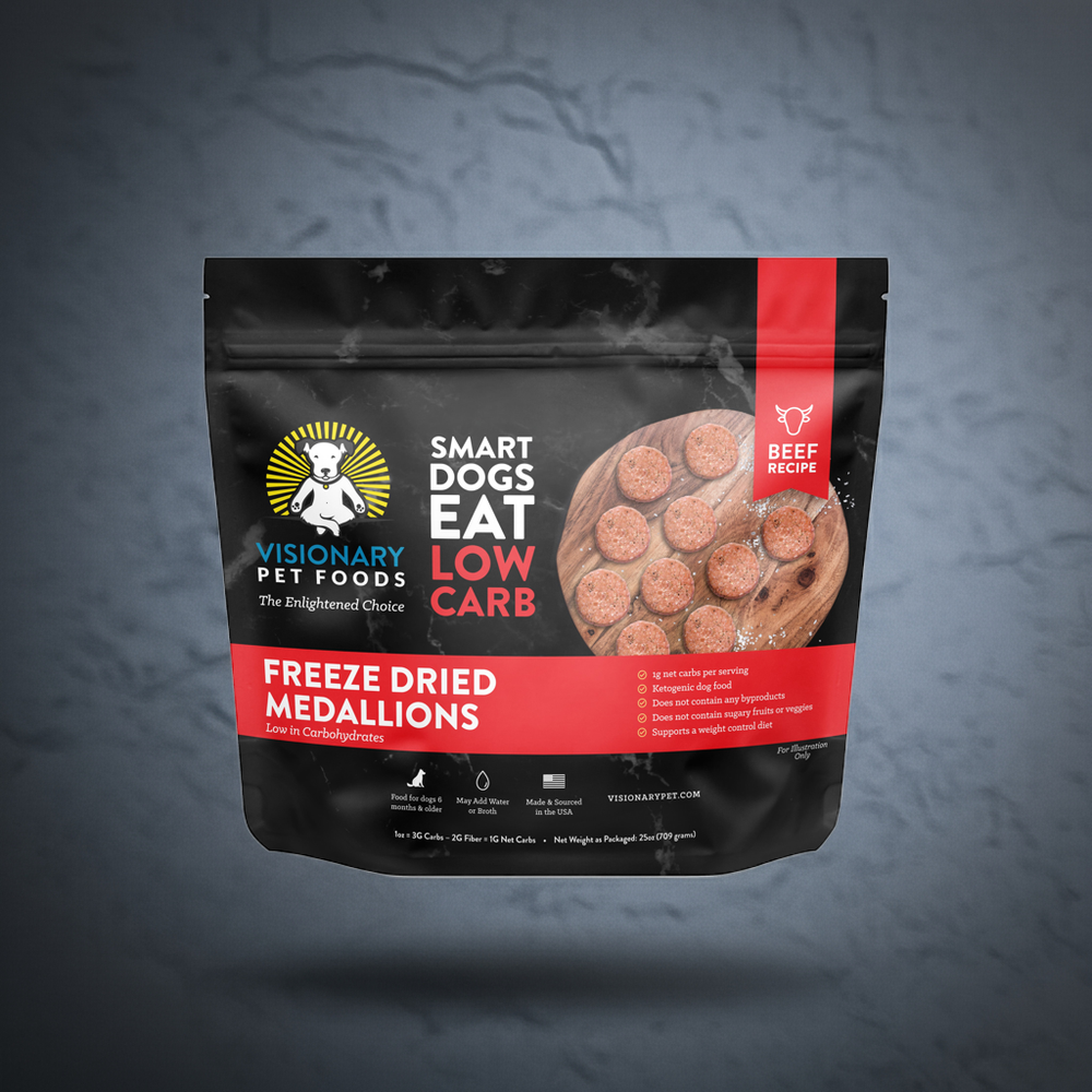 grain free ketogenic dog food by Visionary

