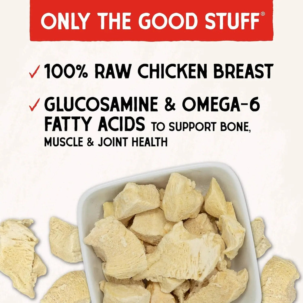 Stella & chewy's - Freeze-Dried Raw Chicken Breast Dog Treats - Single Ingredient, No Additives - Premium Training Treats - Perfect for Picky Eaters - 2.75Oz Bag