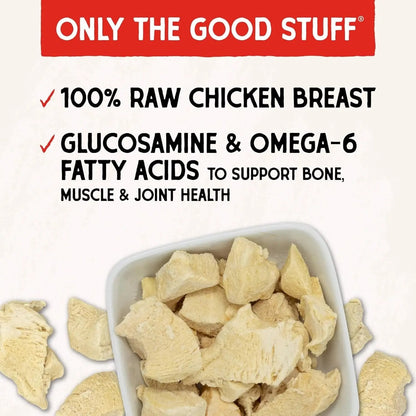 Stella & chewy's - Freeze-Dried Raw Chicken Breast Dog Treats - Single Ingredient, No Additives - Premium Training Treats - Perfect for Picky Eaters - 2.75Oz Bag