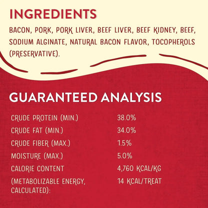 Stella & chewy's - Freeze-Dried Raw Wild Weenies Dog Treats - High-Protein Training Treats for Dogs & Puppies - All-Natural Bacon Recipe with 95% Meat & Organs - USA Made - 11 Oz Bag