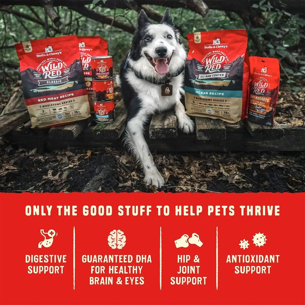 Stella & chewy's - Wild Red Dry Dog Food Raw Coated High Protein Grain & Legume Free Red Meat Recipe, 1 Lb. Bag