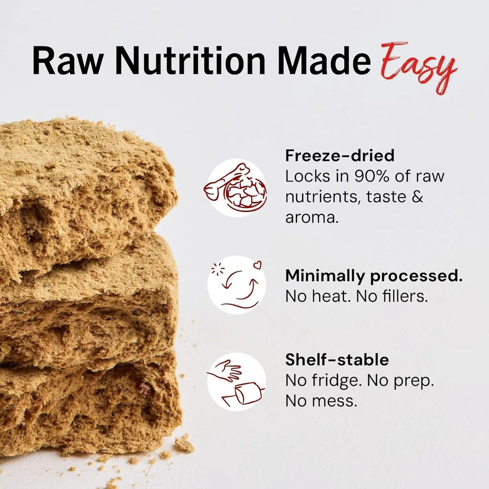 Stella & chewy's - Freeze-Dried Raw Dinner Patties - Beef Recipe - High Protein Grain-Free Puppy & Dog Food - Perfect for Picky Eaters - 14 Oz