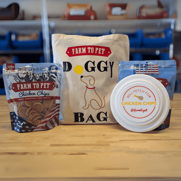 Farm To Pet - Americana Chicken Chips for Dogs | Celebrate with USA-made Dog Treats