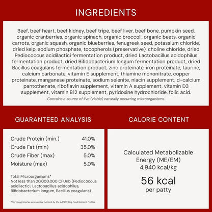 Stella & chewy's - Freeze-Dried Raw Dinner Patties - Beef Recipe - High Protein Grain-Free Puppy & Dog Food - Perfect for Picky Eaters - 14 Oz