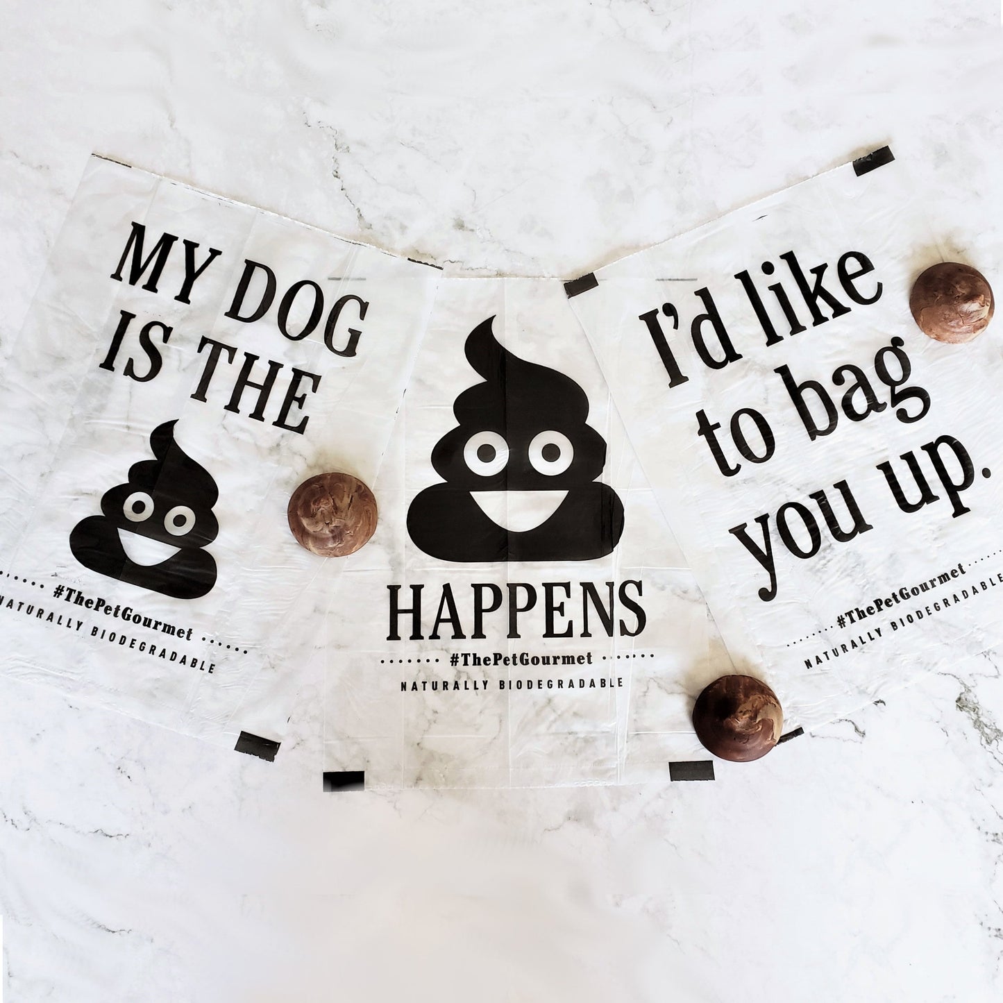 The Pet Gourmet® - Eco-Friendly Poop Bags - 6 Refill Rolls