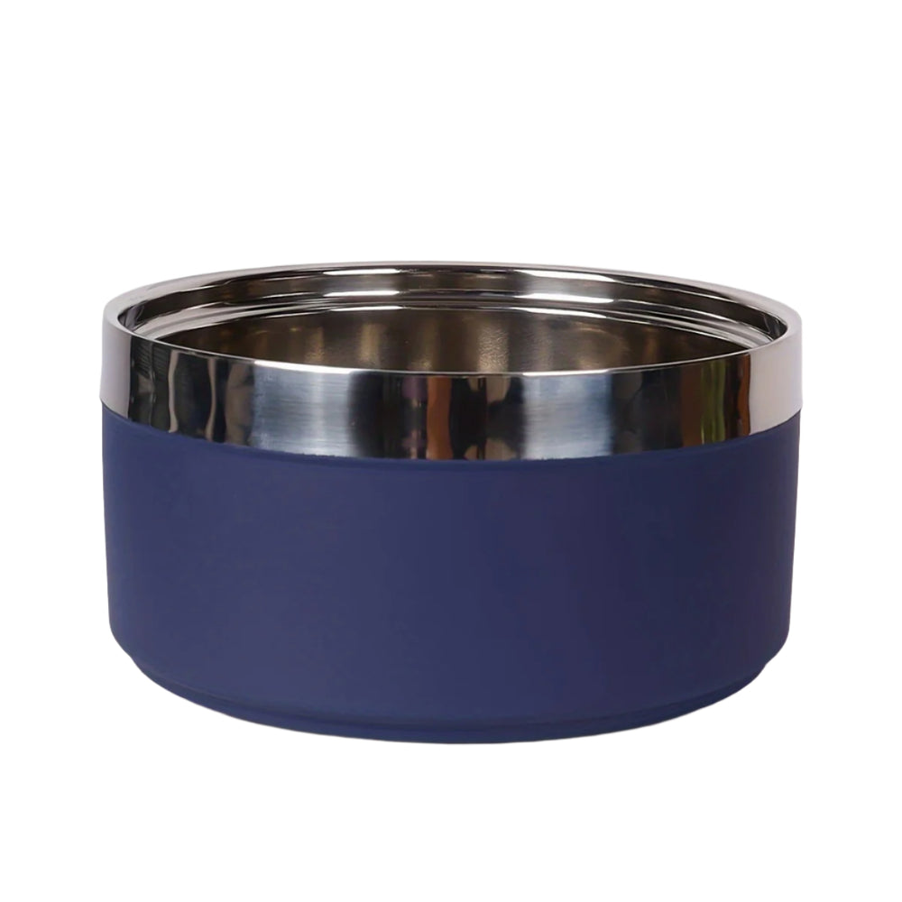 Stainless Steel Dog Bowl – Non-Slip, Durable Pet Food & Water Dish blue