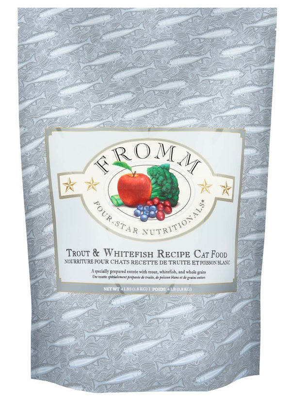 Fromm 4 Star Adult Trout & Whitefish Dry Cat Food (4lb)