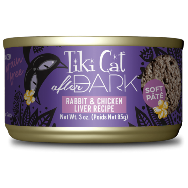 Tikicat Adult After Dark Rabbit and Chicken Liver Soft Pate (3oz)