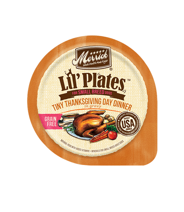 Merrick Lil' Plates Grain Free Tiny Thanksgiving Dinner Wet Dog Food (3.5oz)