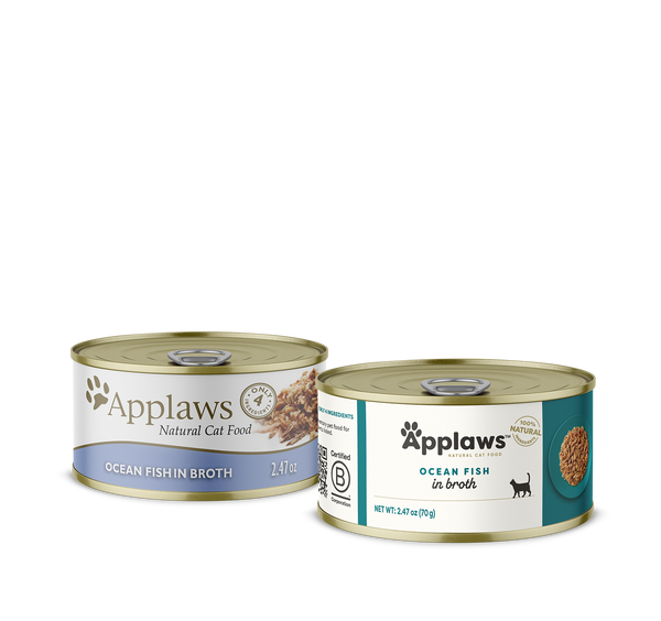Applaws Adult Ocean Fish in Broth Wet Cat Food (2.47oz)