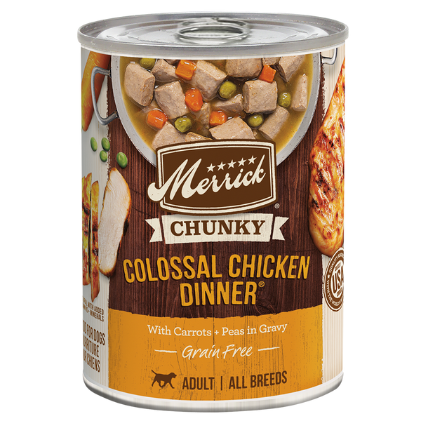 Merrick Chunky Grain Free Colossal Chicken Wet Dog Food (12.7oz)