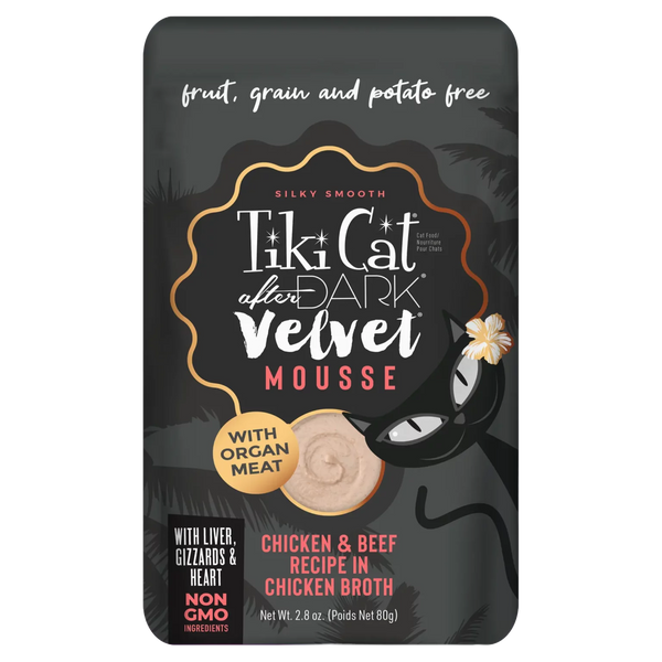 Tikicat Adult After Dark Velvet Mousse Chicken and Beef (2.8oz)