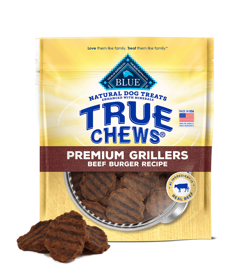 Blue Buffalo True Chews Grillers Beef Burger Dog Treats (10oz)