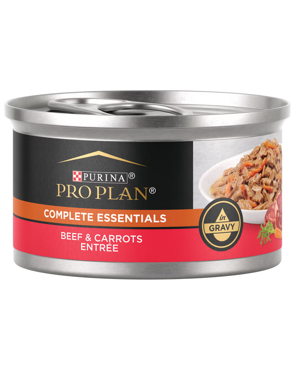 Pro Plan Complete Essentials Beef & Carrots Entrée in Gravy Wet Cat Food (3oz)