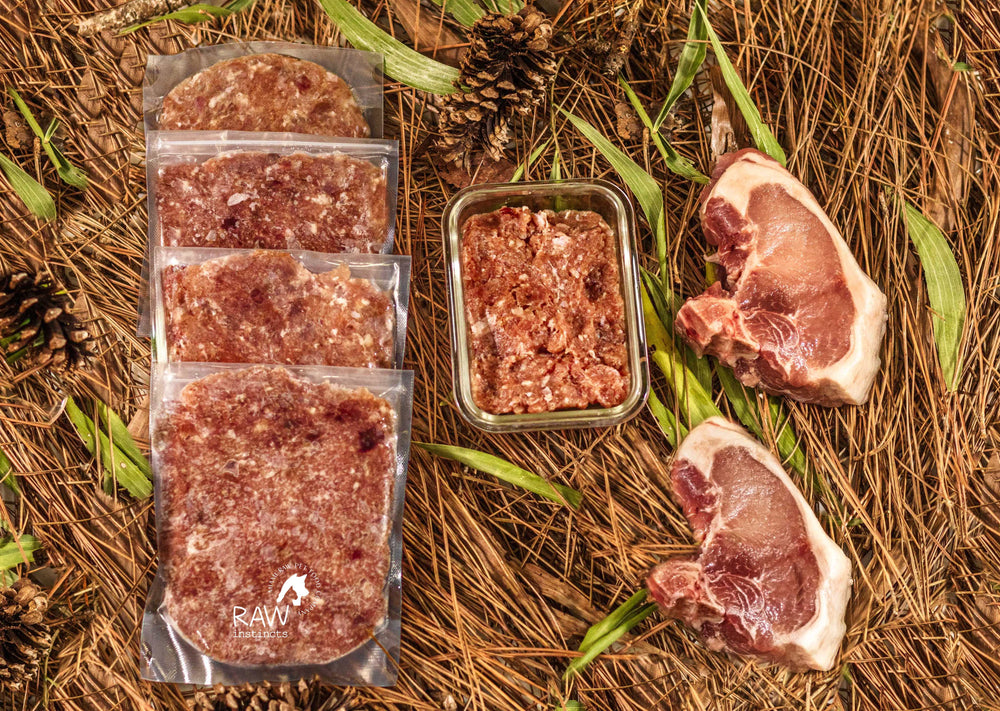 Raw Instincts - Raw PMR Pork Meal Blend for Cats & Dogs (Prey Model Raw)