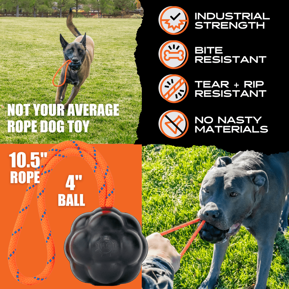 Monster K9 Dog Toys - Rumble Rope Ball